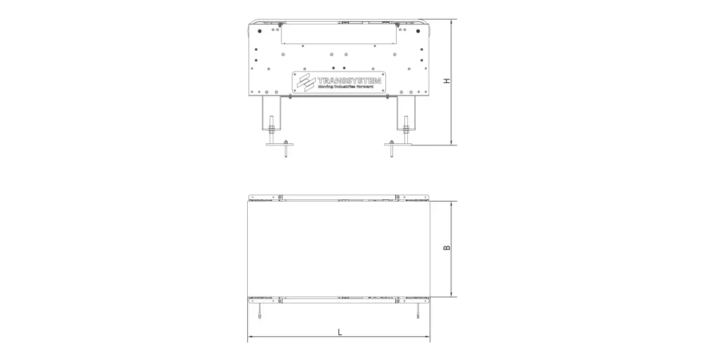 Przenośnik taśmowy modularny_Ball belt_szkic